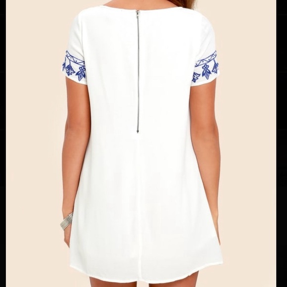 Lulus Embroidered Shift Dress - Picture 2 of 2